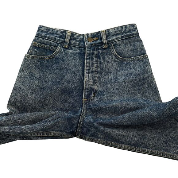 80s 90s Guess Georges Marciano High Waist Style 1050 Acid Wash Jeans Sz 27 25x30 - Picture 6 of 13